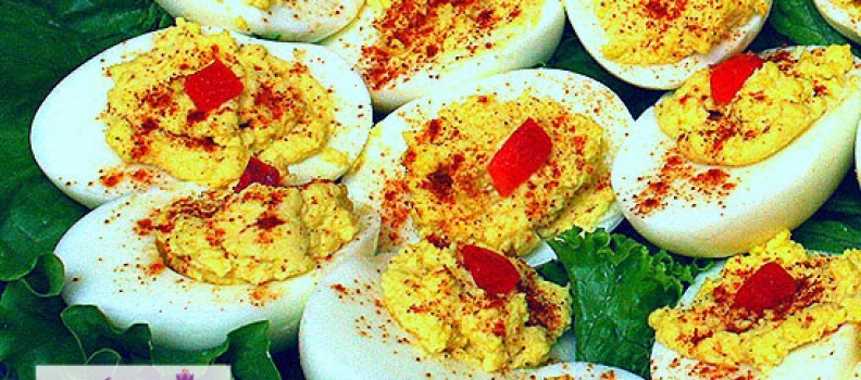 Eggs Stuffed with Saffron